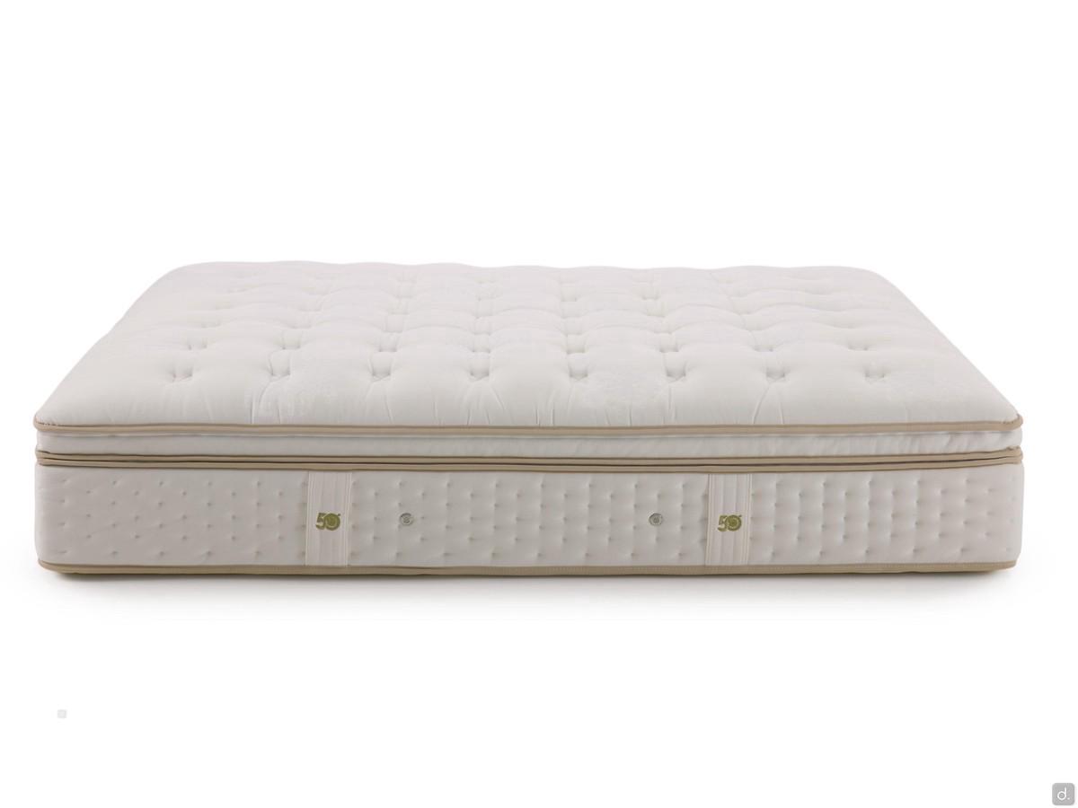 Royalto mini-independent micro-spring mattress, 32 cm high with integrated removable memory foam topper and cotton cover