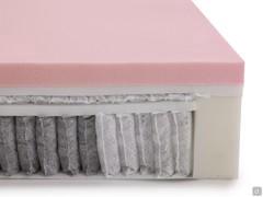Detail of the inner sheet with boxed perimeter for greater stability even along the edges and surface layer in Memory HD