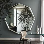 Emerald octagonal design mirror by Cattelan - round model 200 x 200 cm