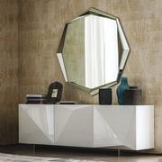 Emerald octagonal mirror by Cattelan