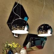 Diamond mirrors with Calimero steel lamps by Cattelan