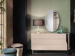 Oval mirror Gemma by Cantori with Mirage sideboard
