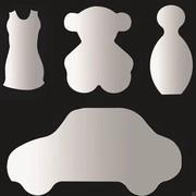 Mulan shaped wall mirror