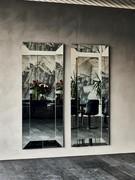 Composition of two rectangular Regal mirrors, mounted vertically for a full-length mirror