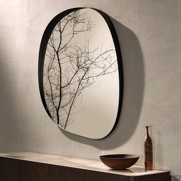 Frost shaped wall mirror