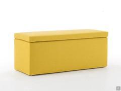 Edison storage pouffe available in fabric, faux-leather and leather