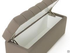 Detail of the capacity of the storage pouf