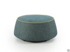 Cobalto tapered round footrest covered in octane Fast fabric