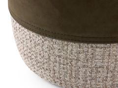 Detail of the pouf covered by the decorative cover