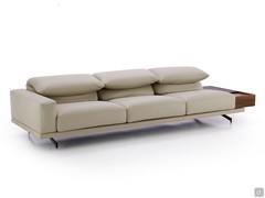 Heritage outlet linear sofa with reclining backrests