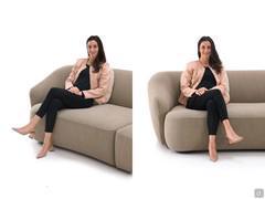 Seating proportions of the Laurent outlet sofa