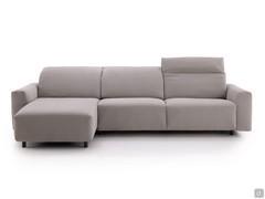 Sofa bed with chaise longue and reclining backrests Florence outlet