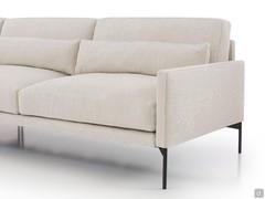 Maxime outlet sofa proportions with wide and deep seats, made even more comfortable by the back cushions