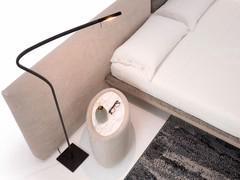 Top view of one of the two headboards and the matching Diaspro bedside table