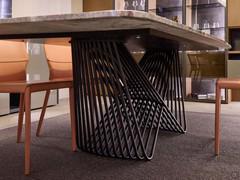 Detail of the undercounter and base of the Board outlet table