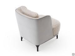 View of backrest upholstered in Azimut 806 velvet