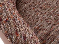 Detail of the inner lining with wool-blend bouclè fabric