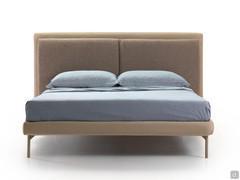 Front view of the Taylor outlet bed showing the generous proportions of the high headboard and protruding bed frame