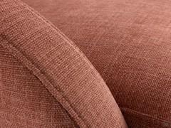 Detail of the Nuvole fabric armrest and weave 