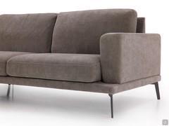 Detail view of the armrest recessed with respect to the depth of the frame