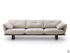 Front view of the Norman outlet two-tone linear sofa