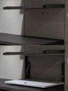 Detail of panel with inspection compartment from flap opening