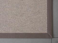 Detail of Dublin carpet with honeycomb weave and applied fabric border