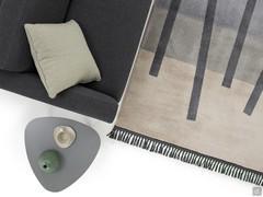 Detail of carpet Riga with fringe on one side