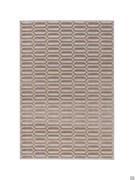 Granada rectangular carpet with embossed diamond pattern in hazelnut on a Beige background