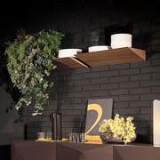 Pendola shelf by Cattelan in Canaletto walnut finish