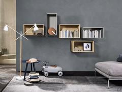 Fly floating open shelving unit
