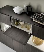 Star cupboard with central drop down door