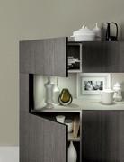 Star cupboard with oepn compartment and "C" shaped doors