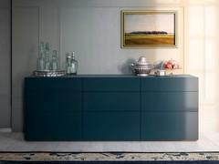 Start sideboard with doors in glossy lacquer