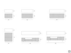 Ash wood sideboard Plisset - models and sizes