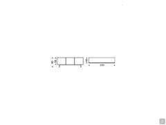 Model and measurements of Metropol sideboard by Cattelan