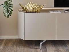 Chelsea sideboard by Cattelan in the three-door version with high chrome metal feet