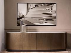 Mirto sideboard with light patinated bronze BQCH metal frame
