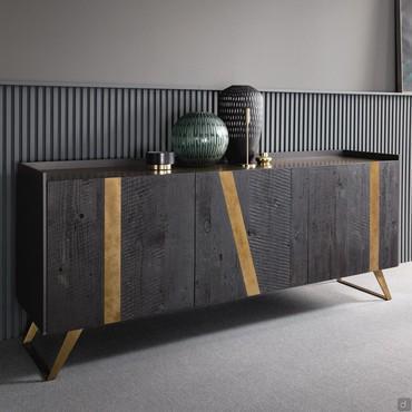 Pilar wooden sideboard with hinged doors