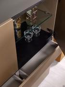 Raiki sideboard in the version with central drawer and double hinged top and bottom compartment