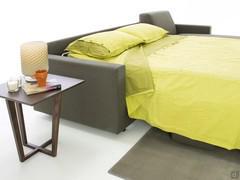Detail of the unfolded sofa double bed
