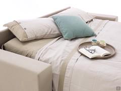 Detail of the unfolded double bed 