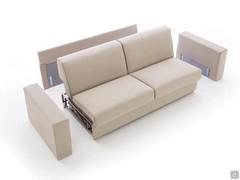 Detail of the Colin sofa bed that can be completely disassembled