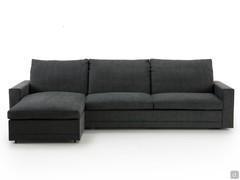 Sofa Noah Slim with chaise longue with storage