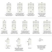 Brian sofa bed - models and measurements (with integrated cushion)