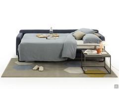 Detail of the opened double sofa bed