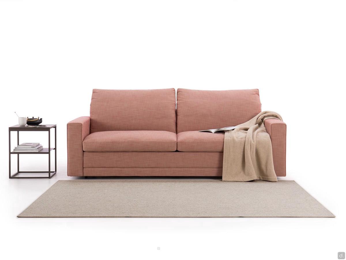 Noah comfortable slim sofa: a practical sofa with pull-out bed ideal for a frequent use