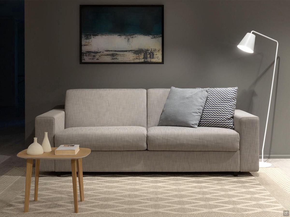 Sofa bed Colin in stain-resistant Smack fabric with double mattress