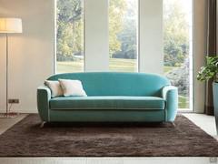 Charles 50s-style sofa bed with fold-down backrest