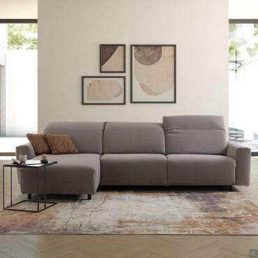 Sofa bed with reclining backrests Florence
